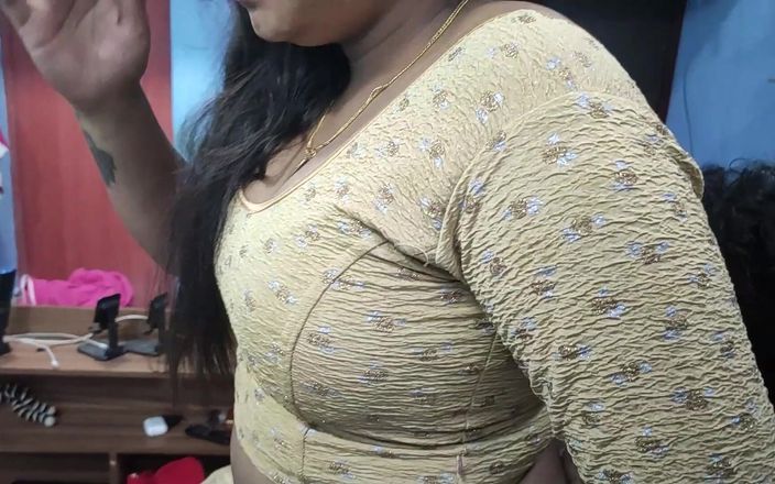 Vaigavarun45: Mallu chica caliente en medio sari roja en romance y...