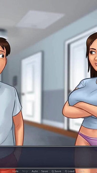 Summertime saga: stepson filled his stepmom's pussy with cum ep 189
