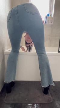 Washing Hair in Heels