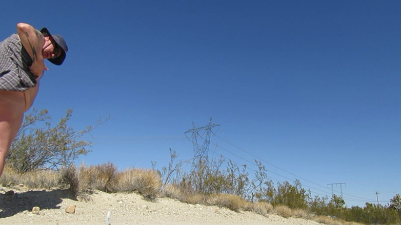 The porky pervert: Desert Hike Jerkoff 9