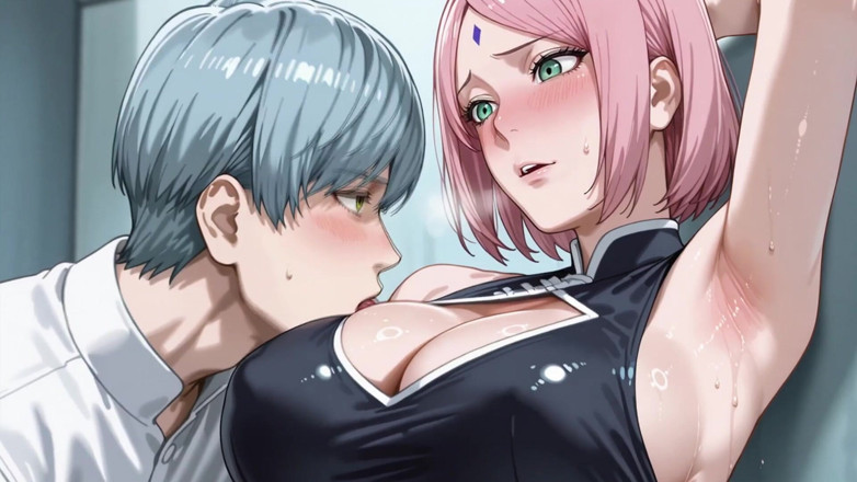 Prznai: Amai Mask (opm) x sakura (naruto)