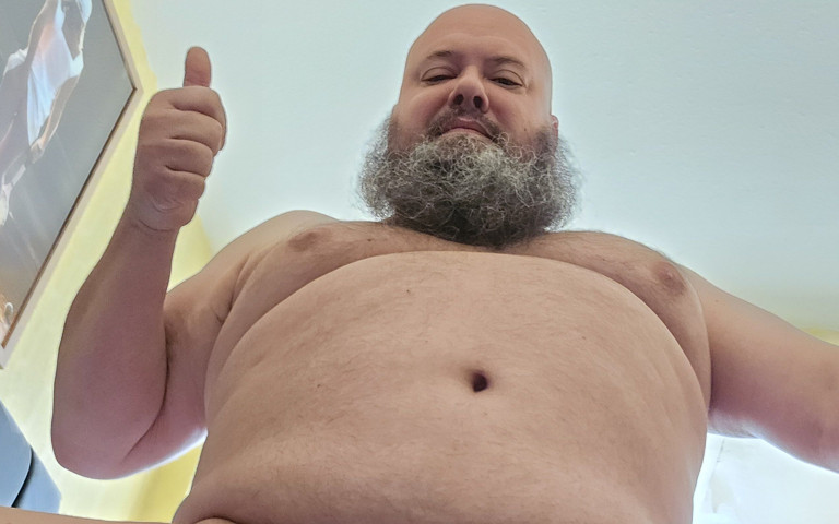 Nude Bear Masturbating 1 (Big Dave nude)