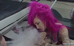 Hookah, cock, & cum for Kelsi Lynn