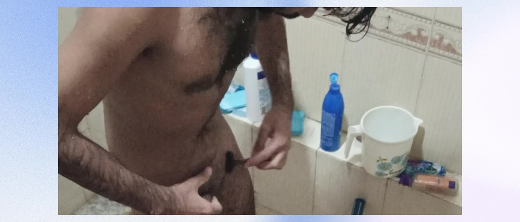 Brijesh 270: Отчим случайно ошибочно ошибает пасынок за жену, оставив его задницу открытой и полную кучу кримпая