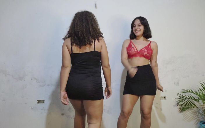 SugarPose: Cute Big Ass Latina Girls Shake Their Asses Together