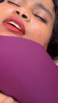 Newly Married Wife with Mehndi Hands in Orange Saree Husband Fucks Herhard