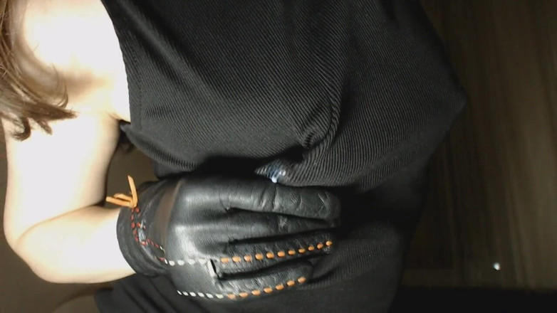 MyClearSky: Milking her tits through black dress