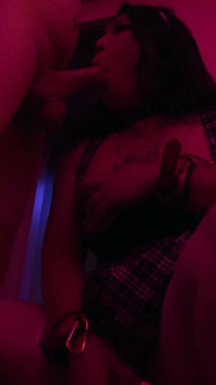 Blowjob in the Pink Room