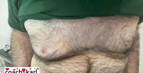 Coach Karl dude lodge: Тренер Карла осень 2021 года, пушистые члены, соски, живот и сокровища, след сокровищ. Суббота, 2021-12-18