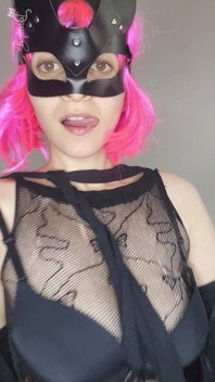 Uncover My Pleasure with My Kitty Mask and Natural Tits