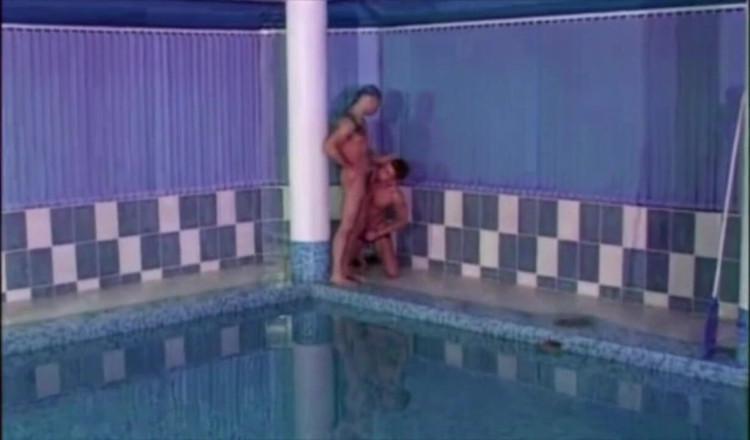 Straight fucking boy in uniform: Sexy swimmers fuicing at the swimming pool