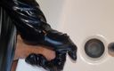 Jessica XD: It all got a bit too much - naughty pvc glove...