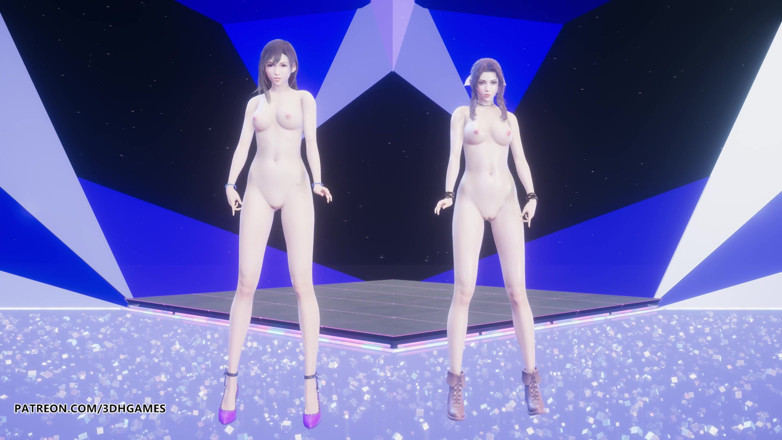 3D-Hentai Games: [MMD] TAEYEON - INVU Aerith tifa Lockhart calda nuda dance final...