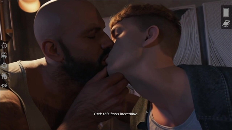 Future man: Young Gay Sam Giving Deepthroat Blowjob to Hunk Darius Huge...