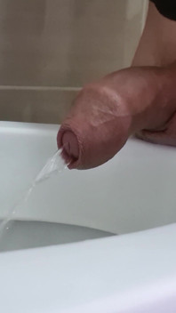 Boy Long Pissing with Uncircumcised Cock