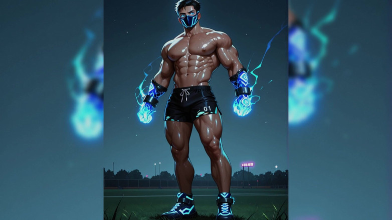 Erotic Man: 肌肉幻想男人 ai 幻灯片