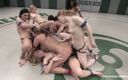 Ultimate surrender by Kink: 6 VS 6 womens&amp;#039; erotic wrestling - losers get gangbanged!