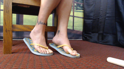 Abby Anna: Flipflops natural slap & slide