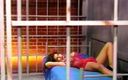 Hooters Entertainment: Rödhårig slyna knullad i hennes fängelsecell