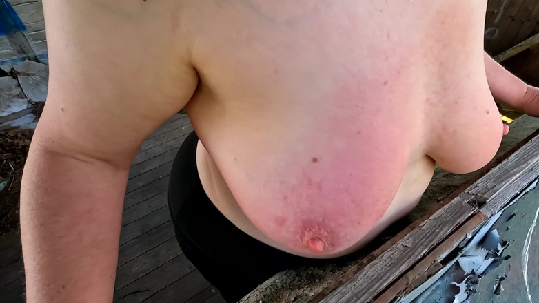Bouncy Tits Action: Training for World Record in Titslapping No.1 - Part 9