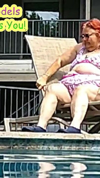 Nurse Vicki Models Her New Bikini by Pool Flashes You Then