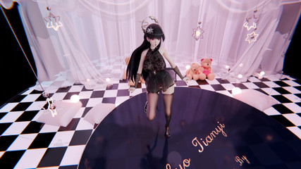 MikuMotion: [mmd] Boutique Entschuldigung anzügliche Zeilen; Striptease; schwarze Seide; Wassersprühnebel