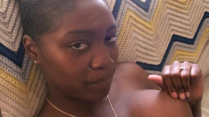 Lesbian Illusion: A black girl fingers her wet pussy for a lonely...