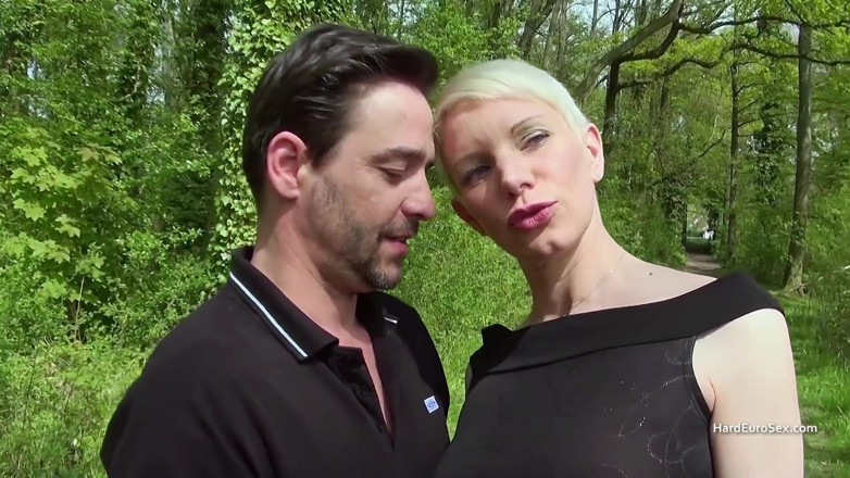 Hard Euro sex: Tall short haired milf takes a big cock up her...