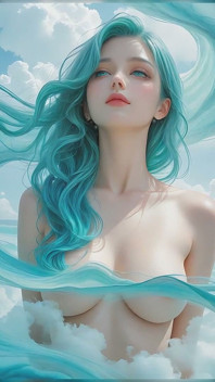 Emerging From Violet-turquoise Vortex