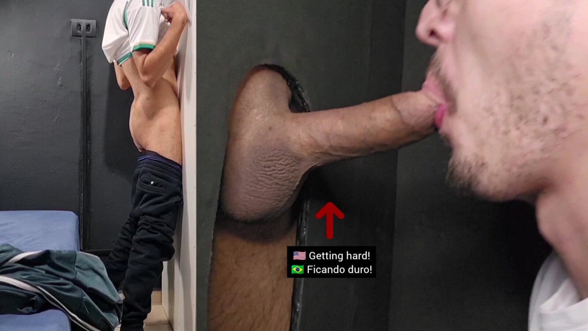 Tall, Beautiful, Very Nice Big Dick First Time at Gloryhole, but He Was Very Nervous... Couldn't Relax...still Worth Seeing! (Pvt gloryhole br (brazil))