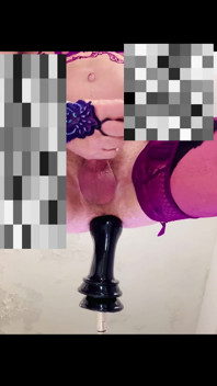 Banci melancap pada dildo besar