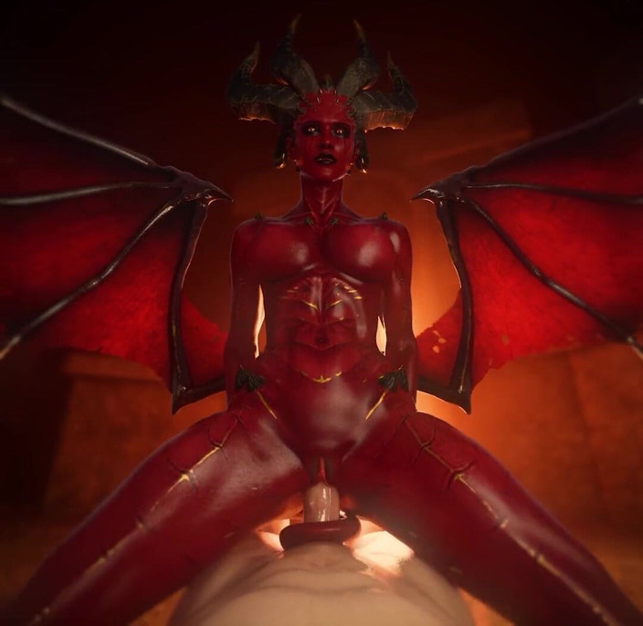 Kaeg Antonovich: Oc Succubus v orgasmické cowgirl