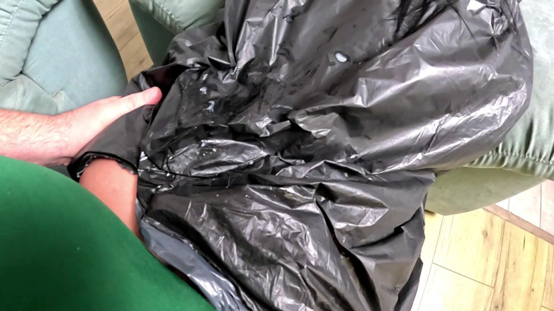 MilfyCalla: Trash Bag Slut Roleplay. Plastic Fetish MILF Deepthroat, Doggy and...