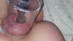 Extreme pussy pumping and rough fucking for little pussy