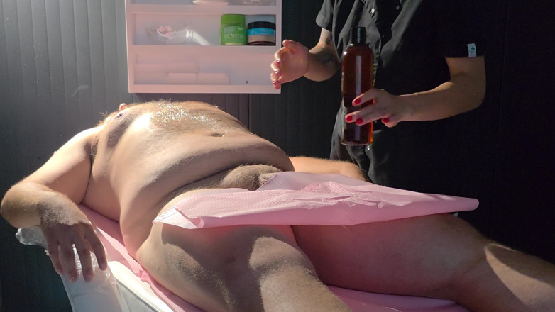 LuTosT: The Lingam Massage with Prostate Massage, the Masseuse Took Care...