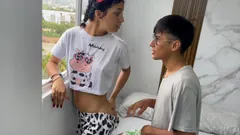 I Take Advantage of My Little Stepsister Looking Out the Window, to Give Her the Fuck of Her Life.