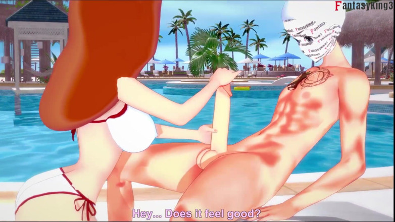 Fantasy king: Jessica Rabbit blowjob di kolam