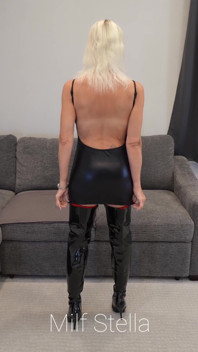 Thigh High Boots with a Little Black Dress
