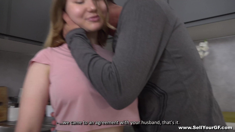 Sell Your GF: Nubile busty wife cash fuck