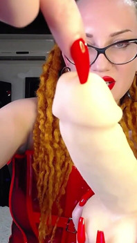 CBT, coaching masturbatoire, long Nails.mp4 rouge