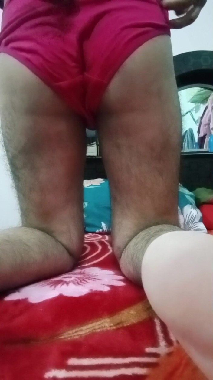 Gaurisissy: Indian Gay Crossdresser Gaurisissy Showing and Playing with Her Big...
