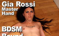 Picticon bondage and fetish: Gia Rossi & Master Hand BDSM svázaná upnutá do růžova