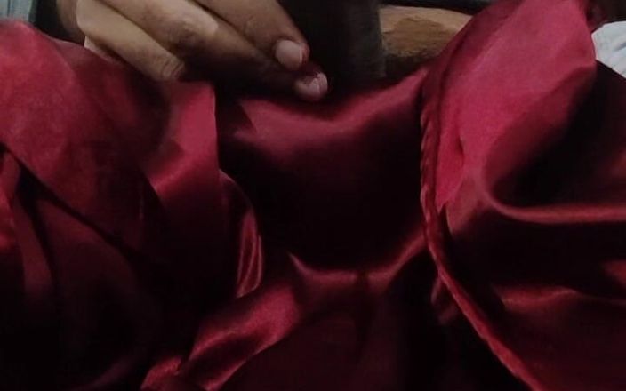 Satin and silky: Dick Head Rub with Satin Silky Suit (26)