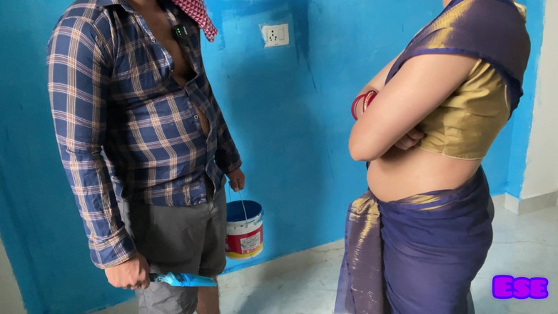 Sammy Sins: Чудо художника - на поводу краской стены, он написал киску сводной сестры своим пенисом