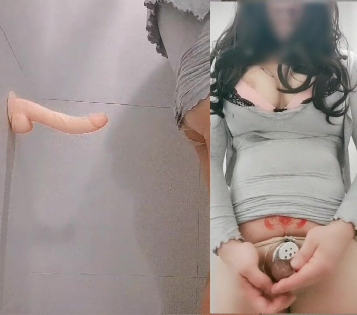 Harinni: Dwi kamera doggy berdiri. Pantat ketat transeksual yang cantik ditembusi...