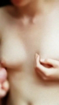 Cum on Her Teenytitts