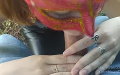 She Sucked a Stranger on a Bench in a Forest and Took Sperm