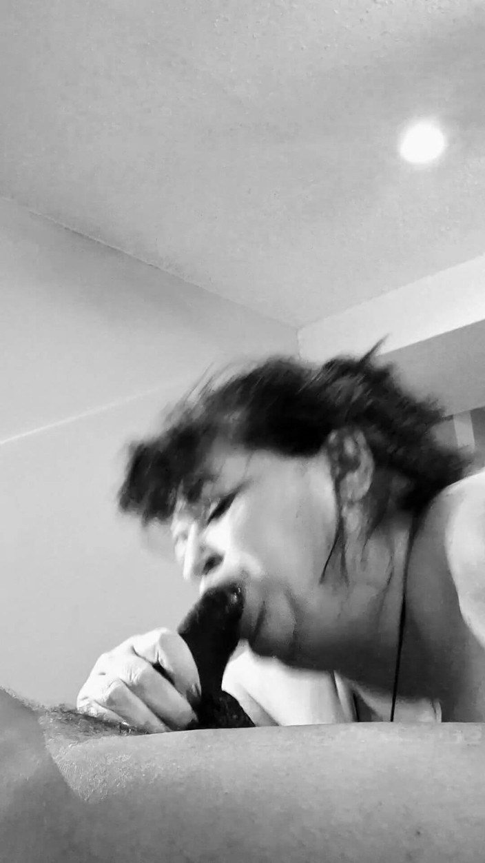 MrsHoley: Sucking the Black off Stepdaddy's Dick