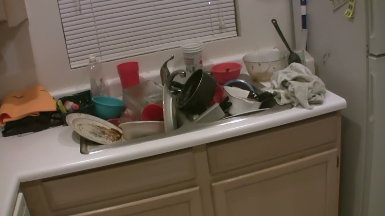 Worldwide Sex Movies: Maid Costume POV Blowjob on the Tiled Floor