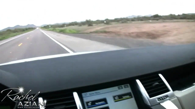 Aziani: Rachel uses dildo to get off in car